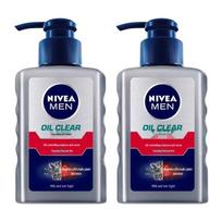 NIVEA Men's Oil Control Anti-Acne Facial Cleanser Twin Pack