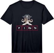 Funny Pirate Periodic Table Chemistry Fun Performance  Unisex T-Shirt M