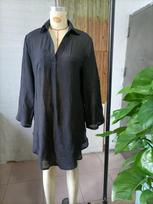Bamboo Cotton Sun Protection Loose Cover-Up Dress - European & American Style Extra Large juoda