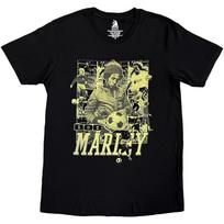 Bob Marley Football Collage Licensed Tshirt Unisexs L