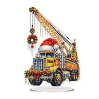Christmas Diamond Painting Tabletop Ornaments Kit 5D DIY Diamond Art Tabletop Decorations for Adults Beginner