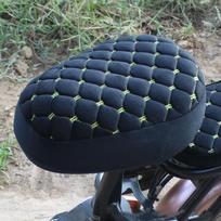 1 Set Universal Thickening Seat Cover Plus Fleece Sun Protect Seat Cover  Electric Bicycle Seat black-front seat