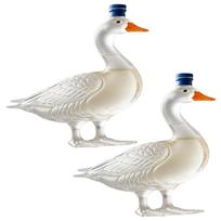 1/2PCS Goose Whiskey Decanter Clear Personalized Whiskey Decanter Glass Wine Bottle Creative Liquor Bottle for Bar Home Party
