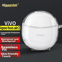 Bluetooth Charging Case for VIVO IQOO TWS Air2 Earphones, 3/4/5/3e/3i/1e/1i/pro, Soft TPU Silicone Protective Cover, Shockproof Transparent Accessory