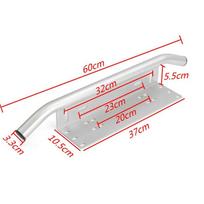 Offroad LED Light Bar Bracket - License Plate Mount Bull Bar (Steel) white