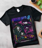 AnimeT-shirt Kaiju no 8 Mina Shiro Gift Manga Anime Graphic Tee Black Shirt S