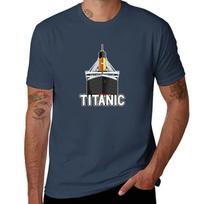 Titanic April 1912 Vintage Cruise Ship Tshirt Minimal Art Print Tshirt S
