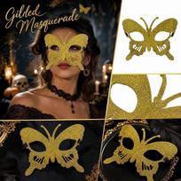 Vintage Butterfly Half Face with for Halloween Costume Party Bar One Size auksas