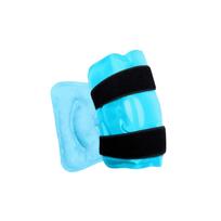 Ice Pack for Knee with Adjustable Strap - Reusable Hot and Cold Compress Wrap one size blue