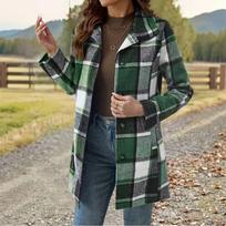 Women's Windproof Jacket with Full Zip for Outdoor Hiking and Travel L