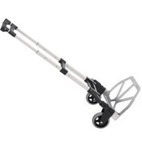 Aluminium Folding Hand Truck Trolley, Heavy Duty Foldable Sack Cart with Adjustable Telescoping Handle, 70KG Load Capacity 41 x 385 x 100 cm sidabras
