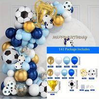 141pcs Football Themed Balloon Garland Arch Kit,suitable for Football Game Events,birthday Parties,anniversary Celebrations, Etc Other