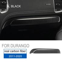 Real Carbon Fiber Glove Box Dashboard Trim Cover for Dodge Durango 2011-2020 Black and Red juoda