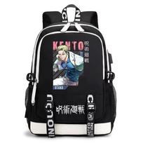 Japanese Manga Cartoon Jujutsukaisen Printing Student Backpack Casual Animation Day Bag Boys And Girls School Bag Backpack