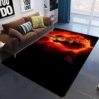 3D Spausdinti Miegamojo Plotas Kilimai Liepsna Kaukolė Gotikiniai Didelio Dydžio Kilimai Modernūs Helovino Šventės Neslystantys Grindų Kilimai Namų Dekoro Kilimėliai 40x120cm