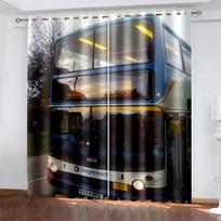 Car   Printing Woven Curtains Bedroom Blackout Curtains with Two Independent Curtains on The Left and Right 132cmx160cm
