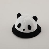 Cute Panda Baby Basin Cap Color Patchwork Kids Sun Protection Fisherman Hat Cartoon Children Cotton Breathable Visors 6-18M Boy Girl