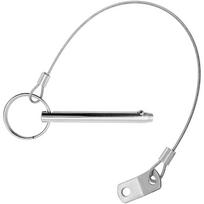 8x76mm 316 Stainless Steel Bimini Top Quick-Release Ball Pin With Lanyard – Marine Boat Deck Hinge Replacement – Spring-Loaded, Certified