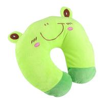 Animal Travel Neck PP Cotton Pillow Soft U Shaped Car Head Rest Toy Cushion frog