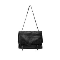 Sheepskin messenger long mail bag loose large capacity commuting retro casual shoulder messenger bag female 36.5*14*24