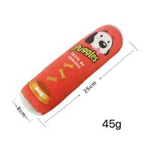 Stuffed Raw Dog Joint Plush Squeaker Molar Toys For Pet Resistant Dogs Small Puppy Sound Interactive Dog Bite Chew Toy Supplier raudona