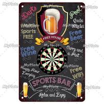 VIP Vintage Darts Metal Sign - Tin Plaque, Classic Game Motif, Durable Material | Stylish Wall Decor for Club, Bar 20x30cm（7.8x11.8inch）