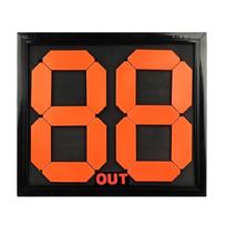 4 Digits Football Soccer Manual Substitution Board Card Double Sides Football Substitution Players Plate Easy to Use 1