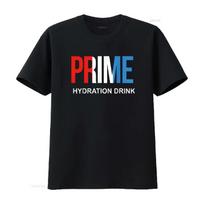 Prime Hydration Drink T Shirt vintage Washed Versatile Soft homme Slightly designer clothes Stretched Top For Everyday Wear S įvairiaspalvis