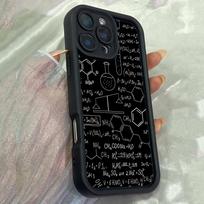 JT126 Chemical Structure Art for iPhone 17 16 15 Pro Max Samsung S26 S25 S24 Ultra A17 A16 A07 A56 A06 Xiaomi 15T Redmi 15c 14c 13C Soft TPU Case for iPhone 5/5s