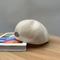 2025 Women's Winter Beret: Japanese Retro Style with Metal Badge - Trendy Octagonal Flat Cap Head circumference 54-58