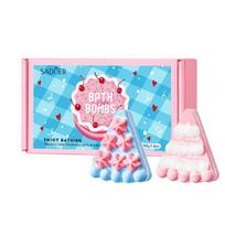 SADOER Triangle Cake Bath Bomb Gift Set (2-Pack, Foreign Language Edition) 105g each