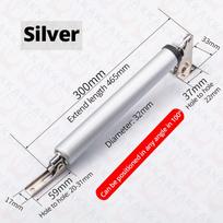 KAK Pneumatic Door Closer Soft Close Automatic Door Close Stop Door Hardware Gas Spring Door Closer 100 Degree Position 35KG sidabras