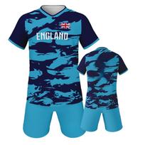 England Soccer Jersey Football Uniform Set Team Training Kit XS
