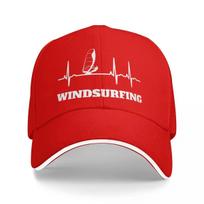 Windsurfer Heartbeat Windsurfing Baseball Caps Sun Caps Unisex Women Hats One Size