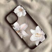 Cute Cherry Blossom Lily Pearl Phone Case for Samsung Galaxy S21 S23 S24 Ultra S25 FE A56 A55 A54 A06 A16 A15 A35 A34 5G Cover Galaxy S25