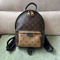 [Pre-Owned] Palm Springs Printed Canvas And Leather Mini Backpack - Very Good #1OJIPEU ONE SIZE