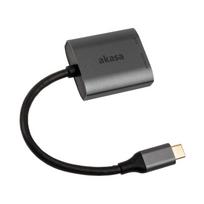 Akasa USB 3.2 Gen1 Type-C dvigubas kortelių skaitytuvas – sidabrinis