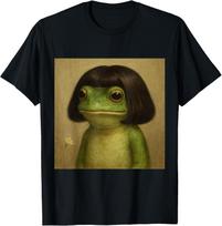 Funny Frog Bob Haircut Meme for Men T-Shirt XL