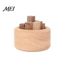 Natural Wood Aroma Diffuser Wooden Essential Oil Diffuser, Beech Aromatherapy Campfire Shaped Small Round for Home Offices Cars Yoga Rooms No Heat A