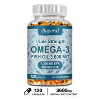 Buporai - 3,600 mg Omega-3 Fish Oil Capsules - Joint, Eye, and Brain Health 120*1