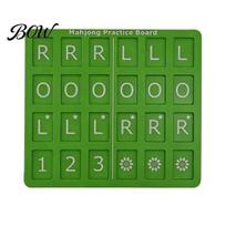 Mahjong Solo Practice Tool 1/4Pcs 3D Printed Board, Trainer with RLO Charleston Training Guide & 24 Slots, American Aid for Beginners Beginner