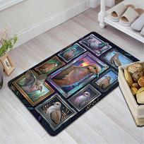 Pigeons Digital Frames Pattern Rug Floor Mat for Living Room or Bedroom Soft and Comfortable Carpet a Gift for Birthday and Holiday. 40x60cm( 15x23in ) įvairiaspalvis