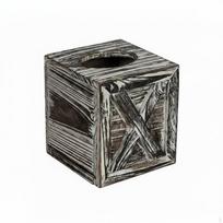 Wood Tissue Dispenser Case Industrial Style Vintage Box Cover Decorative Home Decor for