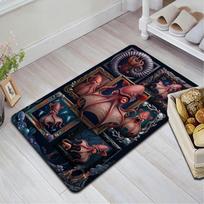 Squid Art Gallery Pattern Rug Floor Mat for Living Room or Bedroom Soft and Comfortable Carpet a Gift for Birthday and Holiday. 40x60cm( 15x23in ) įvairiaspalvis
