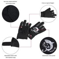 2 Pairs Breathable Fishing Gloves Anti-Slip Outdoor Sports Gloves Portable Kayak Glove  Camping juoda