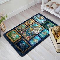 Ocean Fish Collection Pattern Rug Floor Mat for Living Room or Bedroom Soft and Comfortable Carpet a Gift for Birthday and Holiday. 40x60cm( 15x23in ) įvairiaspalvis