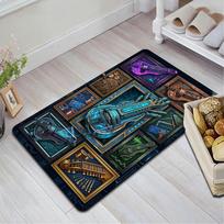 Steampunk Musical Instruments Pattern Rug Floor Mat for Living Room or Bedroom Soft and Comfortable Carpet a Gift for Birthday and Holiday. 40x60cm( 15x23in ) įvairiaspalvis