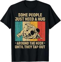 Some People Just Need A Hug Vintage BJJ Brazilian Jiu Jitsu T-Shirt L