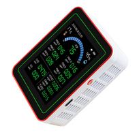 Air Quality Meter 18 in 1 CO2 TVOC HCHO PM2.5 PM10 Temp Humid Detect Tester Indoor Battery Powered Data Storage ABS