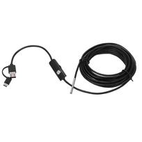 AN100‑3.9 3.9mm Endoscope High Definition Inspection Camera Pipeline Mobile Phone LED Borescope for Car IndustryHard Wire 1m / 3.3ft ABS